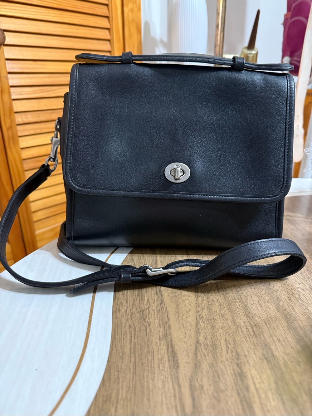 Vintage Coach Court satchel bag